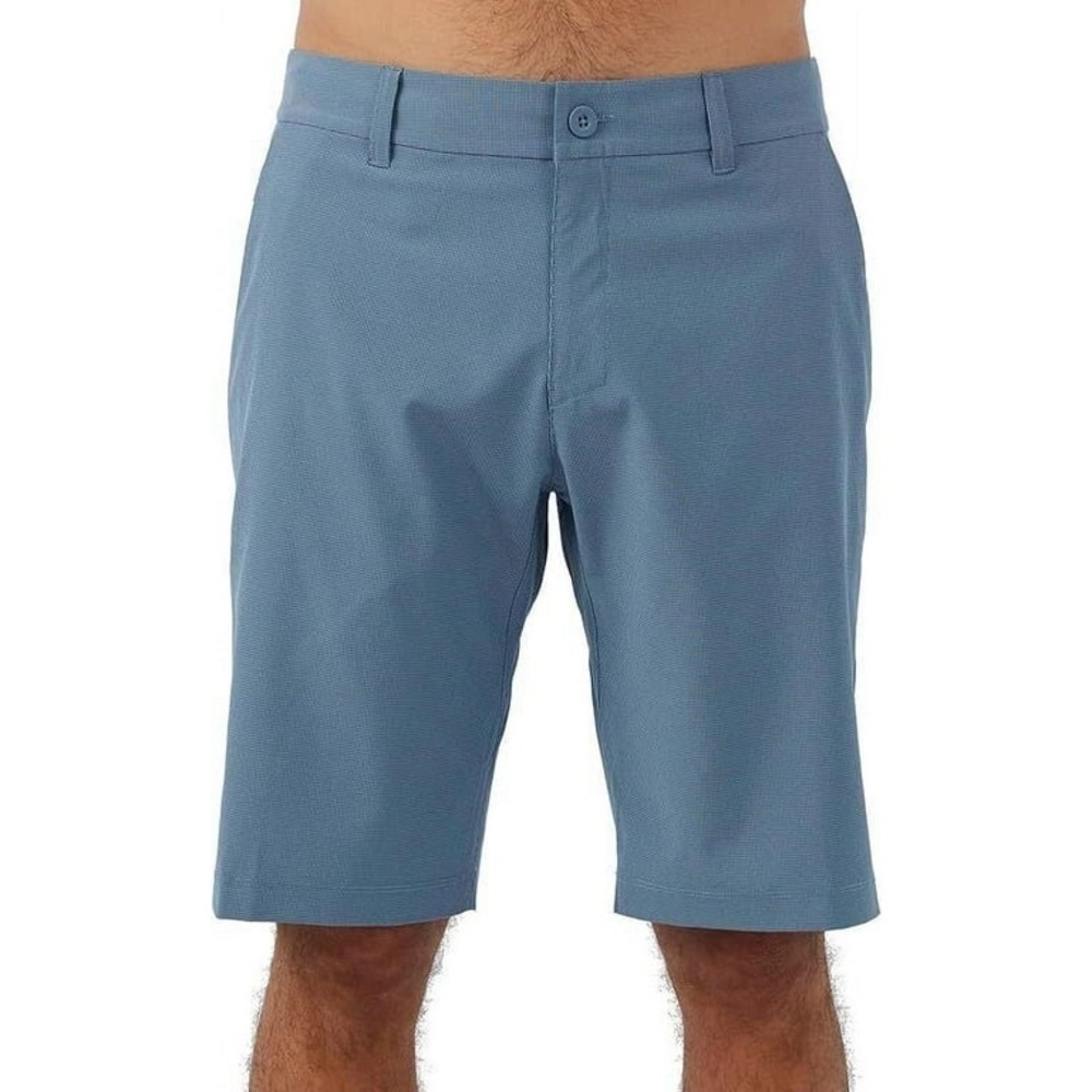 HANG TEN Men's Lightweight Adjustable Hybrid Board Chino Shorts Blue Sz 34